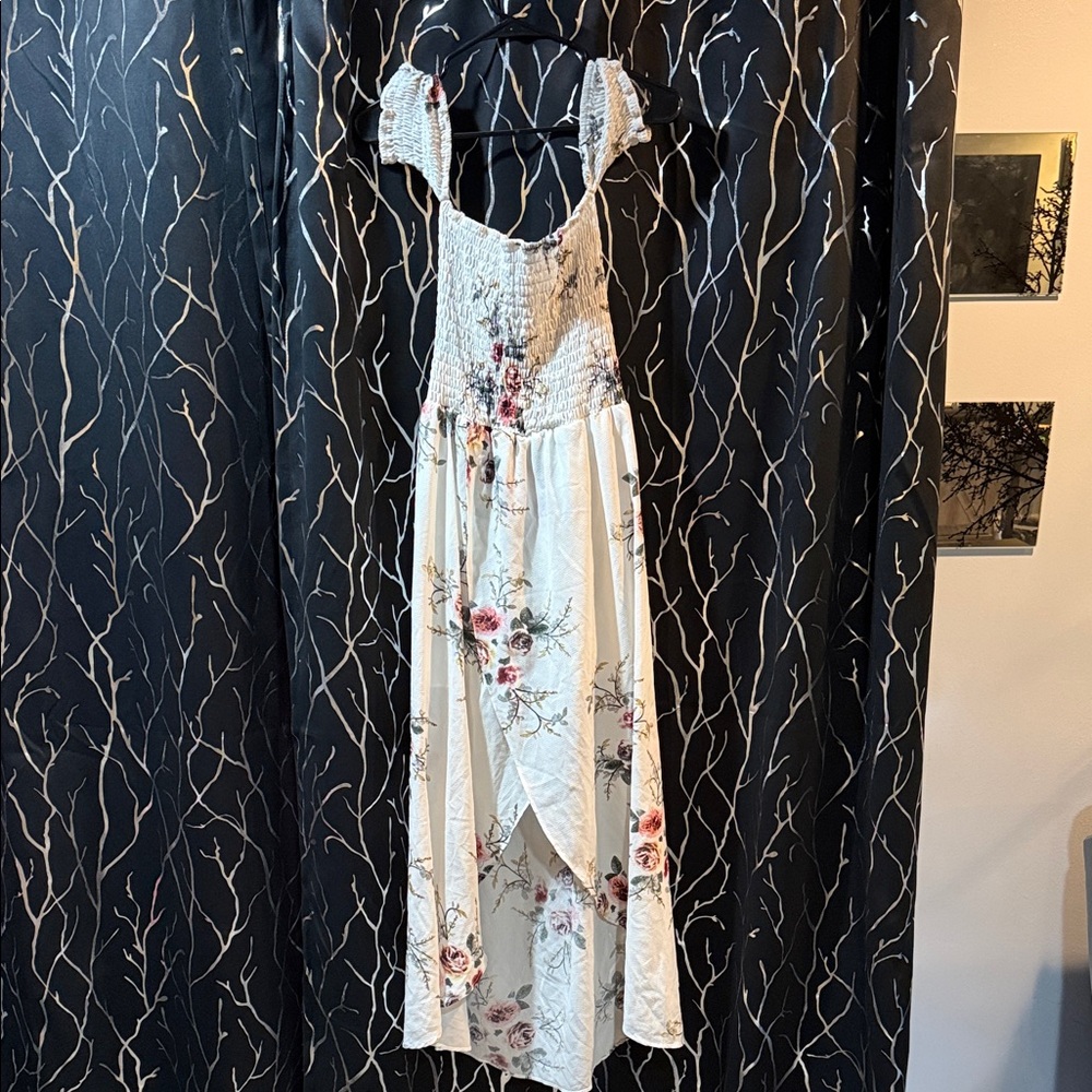 Floral White Dress